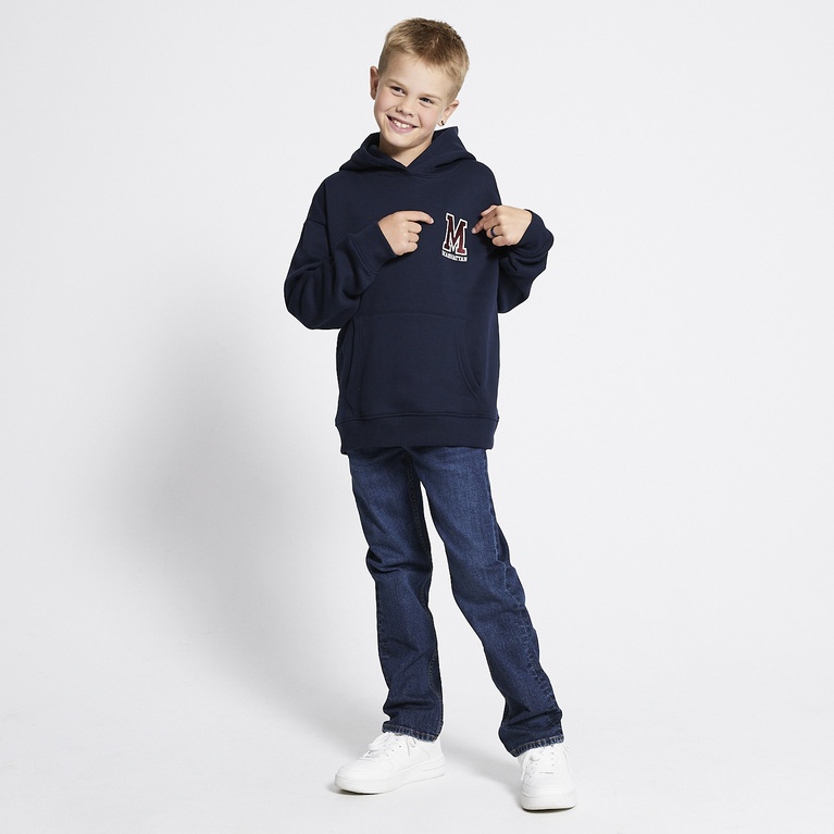 Printed hoodie "Jordon" Navy 4